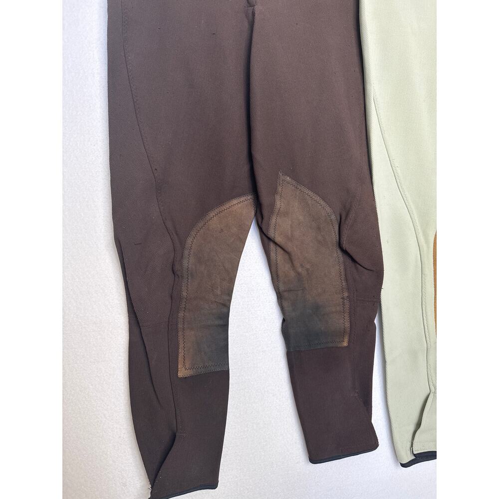 Vintage 1980s Harry Hall London Riding Breeches 28L Leather Patch Set 28L - Picture 5 of 14